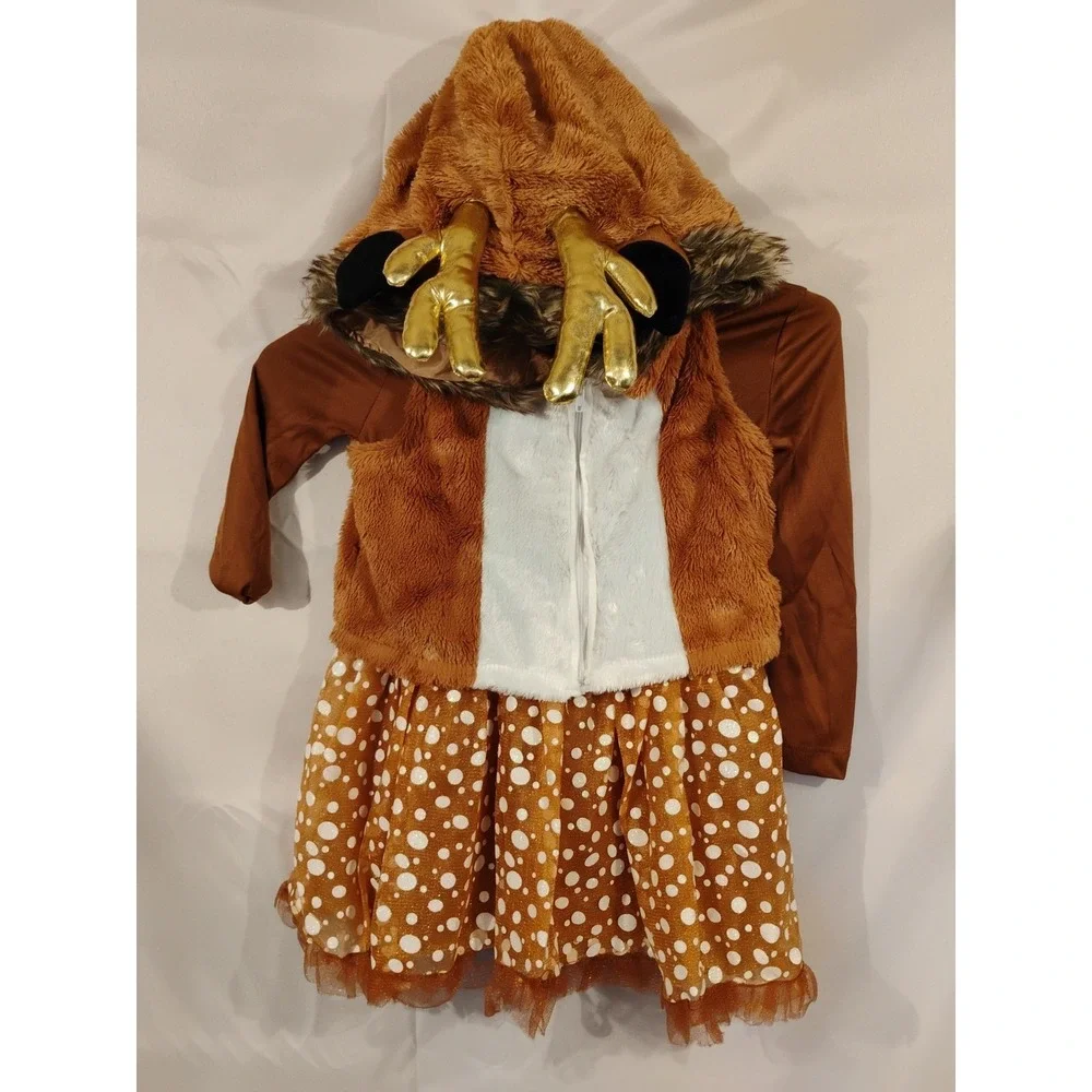 Suit Yourself Costume Oh Deer Girls SMALL 4-6 Runs 2-4 Halloween Christmas‎ Play